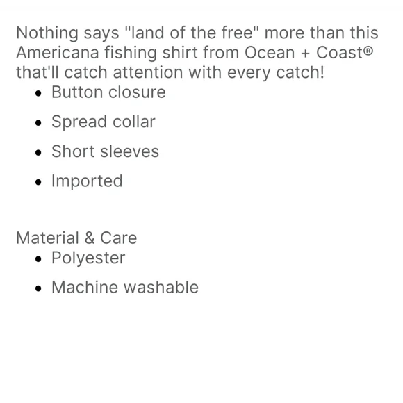 BIG & TALL AMERICAN FISHING SHIRT - Picture 4 of 4